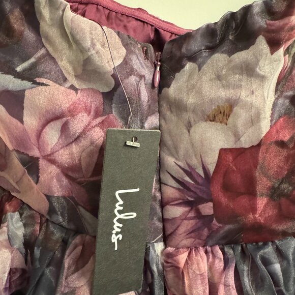 Lulu's Purple Floral Maxi Dress - Picture 5 of 7